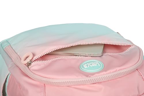 Wheels Kids Backpacks for Large Girls Rolling School Backpack with lunch box(DROPS BLUE) - color: Drops Blue