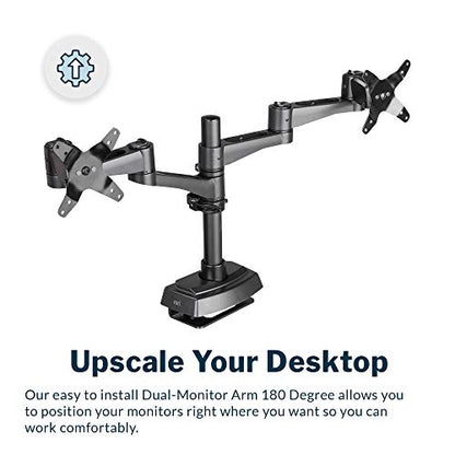 Vari Dual Monitor – 180 Degree – Black - style: Dual Monitor
