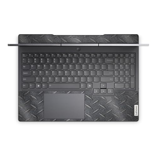 Glossy Glitter Laptop Skin Compatible with Lenovo Legion 5 Gaming Laptop (15IRX9) 2024 - Black Diamond Plate - Premium 3M Vinyl Protective Wrap Decal Cover - Easy to Apply | Crafted in the USA - color: Black Diamond Plate, size: Legion 5 Gaming (15IRX9) 2