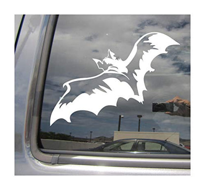 Flying Bat - Vampire Gothic Halloween Blood Sucking - Cars Trucks Moped Helmet Hard Hat Auto Automotive Craft Laptop Vinyl Decal Store Window Wall Sticker 01278