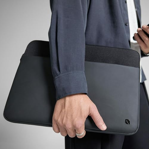 Incase A.R.C. Laptop Sleeve 14 Inch – MacBook Case with Faux Fur Lining, External Pocket – Fits MacBook Pro Air Lenovo Dell HP – Laptop Cover, Computer Case - Travel, Work, College - Black - color: Black