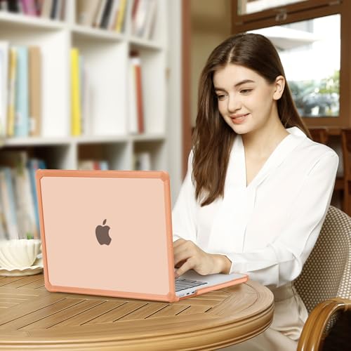 MOSISO Compatible with MacBook Air 13 inch Case M5 2026 M4 M3 M2 2025-2022 | A3449 A3240 A3113 A2681, 3 in 1 Kit Crack-Resistant Heavy Duty Protective Hard Shell Case Cover with TPU Bumper,Cosmic Orange - color: Cosmic Orange