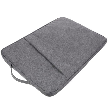Operitacx Shockproof Laptop Bag 15.6 Inch Sturdy Tablet Carrier Sleeve with Handle Dark Gray Protective Case for Business Travel