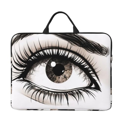 14 Inch Laptop Sleeve Case Waterproof Lightweight Laptop Case BagsEyelash Travel Laptop Bag With Handle For Women Men