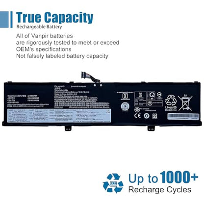 L19M4P71 Laptop Battery Replacement for Lenovo ThinkPad X1 Extreme P1 3rd Gen Series ThinkPad X1 Extreme 3rd Gen Series L19C4P71 15.36 V 80 Wh 5235 mAh