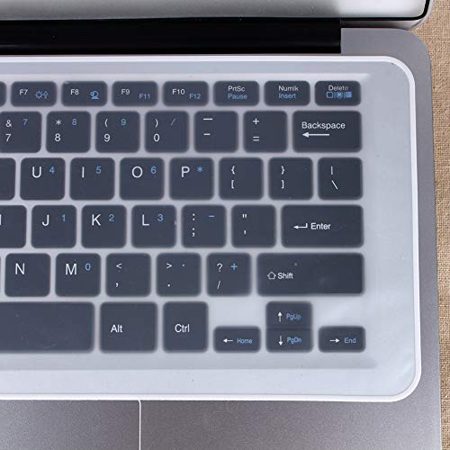 Sorandy Ultra Thin Clear Silicone Keyboard Cover, Water Proof Dust Proof Protector, Re Washable Protector for 15-17 Inch Laptop, Keep Keyboard Clean