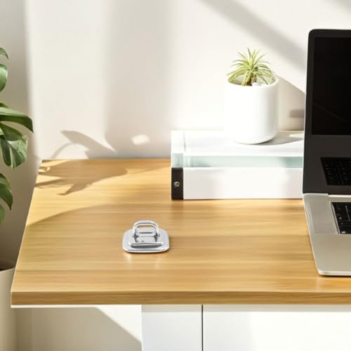 4pcs Zinc Alloy Laptop Security Anchor Base Plates with Stable Base Design and Anti-Theft Features for Travel and Library Use, Compatible with Cable Lock Anchors