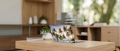 Laptop Skin Sticker Cover Decal Beach Designs - Universal Size - Fits All laptops up to a 16” Diagonal Size | Easy to Apply, Remove and Change Styles (Palm Trees) - style: Palm Trees