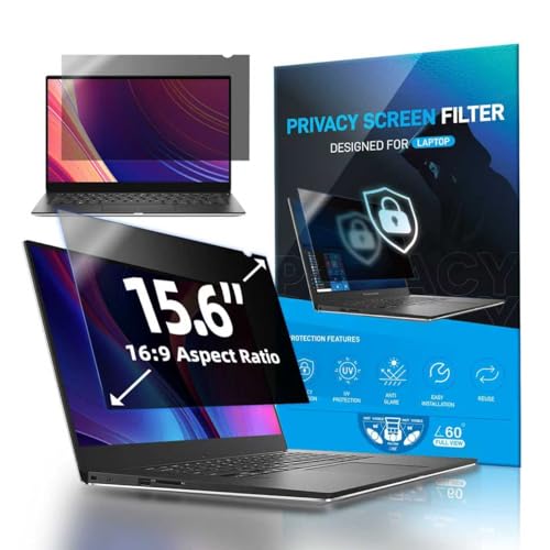 15.6″ Laptop Privacy Screen 16:9 Universal Monitor Filter for Laptop Removable Anti Glare Protector Blue Light Protection Shield for Lenovo HP Dell Acer Asus Thinkpad Envy Xps - color: 15.6 inch (16:9)