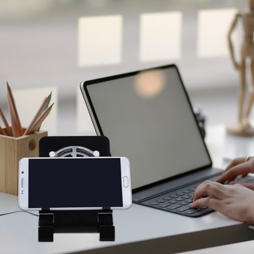 Abaodam Laptop Stand with Cooling Fan Cell Phone Stand with Cooler Stable Cooling Holder with Quiet Fan Computer Blower Cellphone Cooler Holder Game Machine Radiator USB Foldable