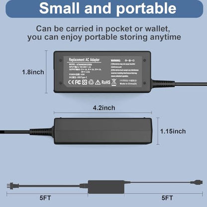 65W USB C Laptop Charger Replacement for Dell Laptop/Computer/Chromebook | and All 65 Watt/45W USB Type C Power Adapter