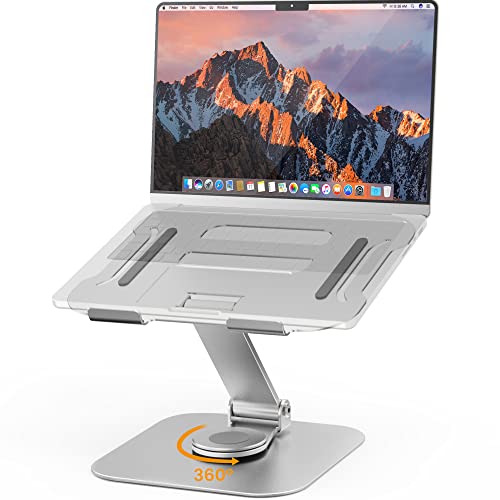 Laptop Stand Adjustable Height to 11.8 inch Rotate 360° Foldable Portable Multi-Angle iPad Stand BSL902S