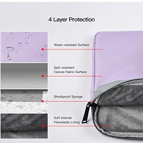 Laptop Sleeve 14 Inch Laptop Case Computer Bag for 15 inch New MacBook Air M4 A3241 M3 A3114 M2 A2941 2025-2023, Purple - color: Purple, size: 14 Inch