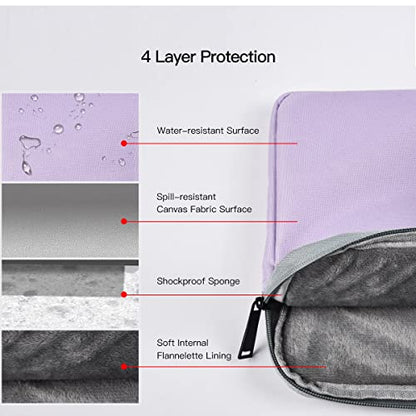 Laptop Case 15.6 Inch, Laptop Sleeve Computer Carrying Bag for HP Pavilion/Envy x360, Dell, ASUS VivoBook/ZenBook 15, HP Lenovo Samsung MSI Acer Chromebook Notebook Computer Case, Purple - color: Purple, size: 15-16 Inch