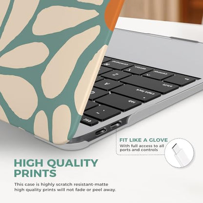 iCasso for MacBook Air 13 inch Case 2020 2019 2018 Release A2337 M1 A2179 A1932, Cute Flower Hard Shell Protective Case for MacBook Air 13.3 inch & Keyboard Cover & Screen Film, Daisy Green - color: Daisy Green