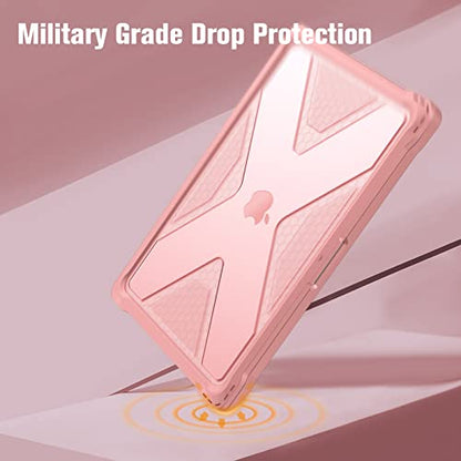 Fintie Case for MacBook Pro 14 Inch A3426 A3427 A3434 A3401 A3185 A3112 A2992 A2918 A2779 A2442 with M5 M4 M3 M2 M1 Chip (2021-2026) - Heavy Duty Rugged Hard Shell Cover, Rose Gold - color: Rose Gold