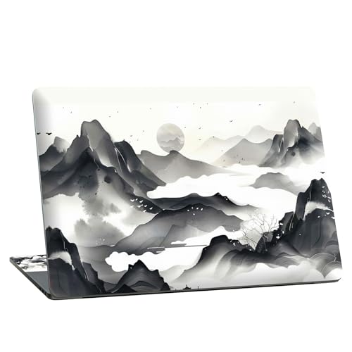 Universal Laptop Skin Sticker with 2 Wrist Pad Skins, Waterproof Scratch Resistant Vinyl Laptop Cover Decal, Cut to Fit for 11–15.6 Inch MacBook HP Dell Lenovo, Landscape Painting - color: Landscape Painting