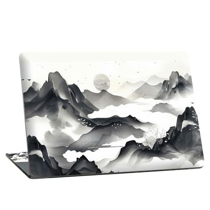 Universal Laptop Skin Sticker with 2 Wrist Pad Skins, Waterproof Scratch Resistant Vinyl Laptop Cover Decal, Cut to Fit for 11–15.6 Inch MacBook HP Dell Lenovo, Landscape Painting - color: Landscape Painting
