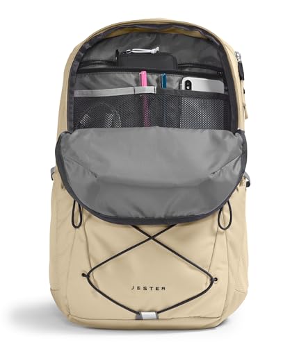 The North Face Jester Everyday Laptop Backpack, Gravel/Blk, OSFA | Commuter Travel Bag, Laptop Sleeve, Water-Repellent - color: Gravel/Tnf Black