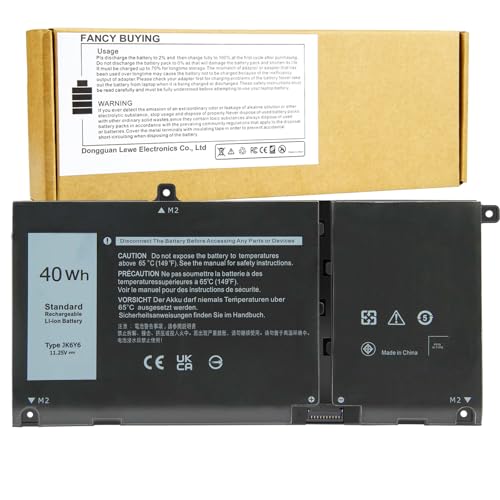 Fancy Buying 40Wh JK6Y6 H5CKD Battery for Dell Latitude 3410 3510 3120 3140 Vostro 5300 5301 5401 5501 Inspiron 5300 5301 5401 5402 5408 5409 5501 5508 5509 5400 5406 7405 7300 7306 7500 7506 2-in-1 - size: 7.24*3.58*0.24inch JK6Y6