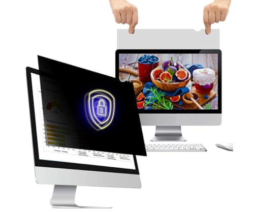 21.5 Inch - 16:9 Aspect Ratio - Computer Privacy Screen Filter for Widescreen Monitor - Anti-Glare - Anti-Scratch Protector Film - Protects Your Eyes from Harmful Glare and Blue Light - size: 21.5 inch Widescreen (16:9)
