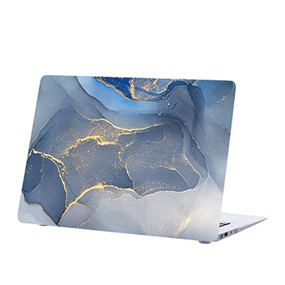 MacBook Air 13 Inch Laptop Case Compatible with 2010-2017 Models A1466 A1369, Hard Shell Cover & Keyboard Skin - Blue Marble - color: 1372 Blue marble, size: Air 13" 2010-2017(A1369/A1466)