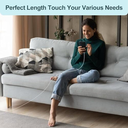 [Apple MFi Certified] iPhone 17 Car Carplay Cable Fast Charging Cable, 3Pack 6ft 60W USB A to USB C Nylon Braid Cord Screen Data Sync for iPhone 17 Pro/Air/16 Pro Max/16 Plus,iPad Pro, Air, Mini, iPad - size: 6.6 feet