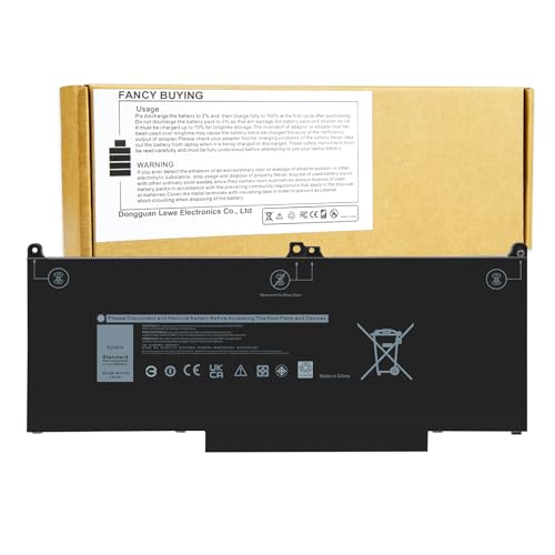 Fancy Buying 60Wh MXV9V Laptop Battery Replacement for Dell Latitude E7400 E7300 5300 5310 7300 7400, Latitude 5300 5310 2-in-1, P96G P97G P99G P100G 5VC2M 05VC2M 829MX 0829MX - size: 9.33*3.74*0.24inch