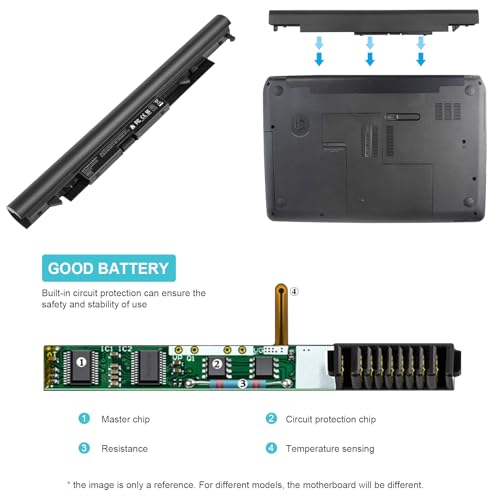 919700-850 Laptop Battery for HP Spare 919681-221 919682-121 919682-421 919682-831 919701-850 JC03 JC04 15-BS000 15-BW000 15-bs0xx 15-BS113DX 15-BS013DX 15-BS015DX 15-BS115DX 15-BS060WM 15-BS070WM - size: 10.3*1.56*0.85inch JC04