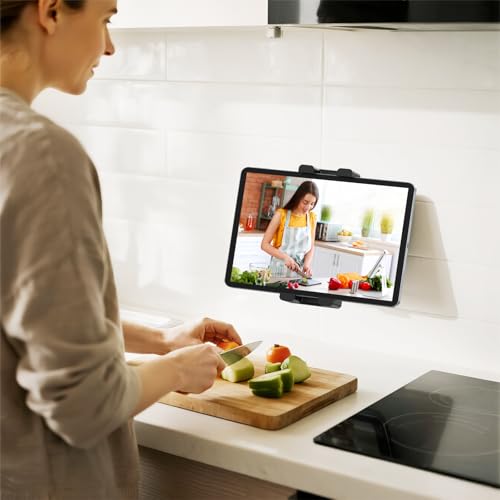 Tablet Wall Mount Ipad Holder, 4.7-15.6" | 360° Adjustable, iPad, Galaxy Tab, Sturdy Aluminum, For Home, Office & Public Spaces - size: No Arm Pro-Up to 15.6"