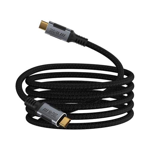 10FT USBC 3.2 Cable Compatible with Thunderbolt 3 Cable,Long USB C Data Transfer 20Gbps,Type C to Type C 240W Fast Charging,USB C 4K@120Hz Video Output for Monitor,Display,SSD,Dock,Hub. - size: 10FT