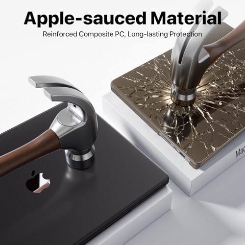 Soonjet Matte Case for MacBook Pro 14 inch M5 M4 M3 M2 M1 2026-2021 Laptop | Anti Cracking, Color Match, Space Black Clear, Protective Hard Shell Cover, Fingerprint & Scratch Resistant, Ultra Thin Fit - color: Frosted Space Black