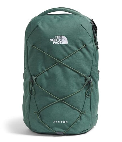 The North Face Jester Everyday Laptop Backpack, Duck Grn Dk Hth, OSFA | Commuter Travel Bag, Laptop Sleeve, Water-Repellent - color: Duck Green Dark Heather