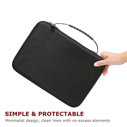Ginsco Laptop Case for MacBook Air 13-inch, Hard Shell Laptop Case Computer Sleeve Bag with Protective Padings, Travel Carrying Case with Ergonomic Handle Back Luggage Strap