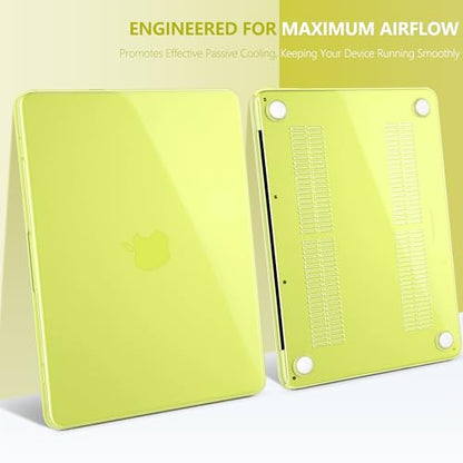 DONGKE Clear Case for MacBook Neo 13 Inch 2026 (Model A3404 | A18 Pro Chip) | Crystal Citrus Hard Shell Cover with Screen Protector & Keyboard Cover & 2 USB-C Adapters - color: Crystal Citrus