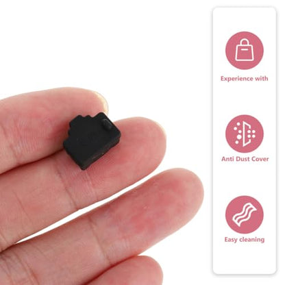 50pcs Ethernet Dust Plug Rj45 Port Protector Caps for Routers and Computers Black Silicone Network Port Covers Prevent Network Errors Portable Anti-dust Stopper