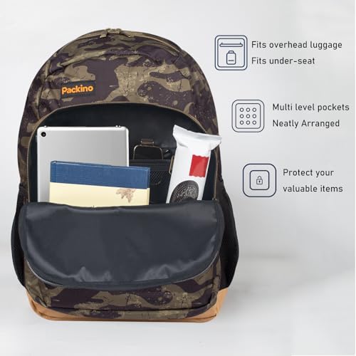 24L Travel Laptop Backpack, Business Anti Theft Slim Sturdy Large Laptops Backpack, Water Resistant College Computer Bag Gift for Men & Women Fits 17 Inch Notebook, Camouflage