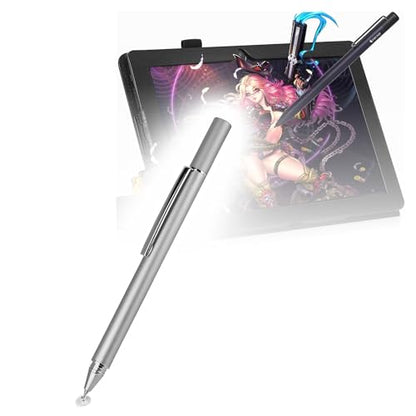 BoxWave Stylus Pen Compatible with Frunsi T11 PRO - FineTouch Capacitive Stylus, Super Precise Stylus Pen - Metallic Silver