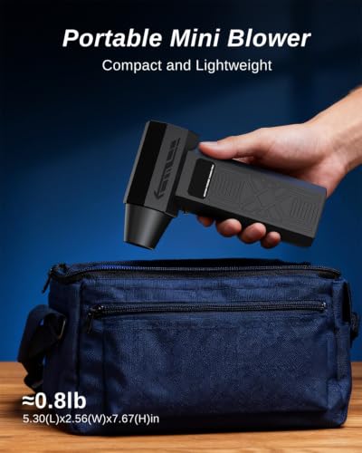 Compressed Air Duster,280000 RPM Electric Air Blower,Cordless Keyboard Cleaner with 5 Nozzles & 4 Speed Modes,Fast Charging for PC,Camera,Car and Home Cleaning