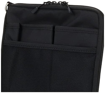 LIHIT LAB Laptop Sleeve, Water & Stain Repellent, Vertical for Backpack, 7.9" x 10.2", Black (A7682-24) - color: Black, size: 10.2 x 7.9 inches, style: Vertical