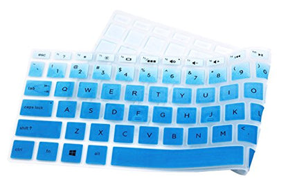 Keyboard Skin Compatible for 15.6" HP Pavilion X360 15-br075nr, HP Envy x360 15m-bp 15m-bq, HP Spectre x360 15-ch011dx, HP Pavilion 15-cb 15-cc 15-cd 15-bw 15-bs & 17.3" HP 17m-ae 17-bs - Blue Ombre - color: Blue Ombre