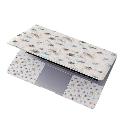11.6 13 13.3 14 15 15.6 inches Netbook Laptop Skin Sticker Decal Reusable Protector Cover Case for Laptop Notebook chromebook Blue Flowers W-NEK-57 - color: W-NEK-57