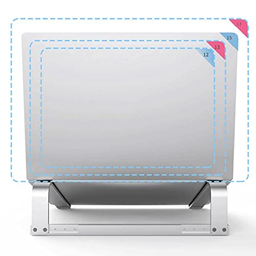 Aluminum Alloy Folding Notebook Laptop Stand 11-17 inch for Non-Slip Cooling Bracket - color: D