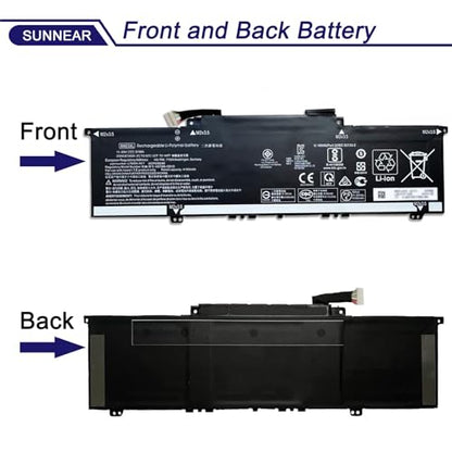 BN03XL L77034-005 Laptop Battery Replacement for HP Envy 13 13-AY 13-ba 13-AR Envy X360 15 2020 15-ED 15M-EE 15M-EE0023DX 15M-EE0013DX Series Notebook L73965-271 L76985-271 HSTNN-DB9N 51Wh - size: 11.89*4.53*1.18 inches BN03XL