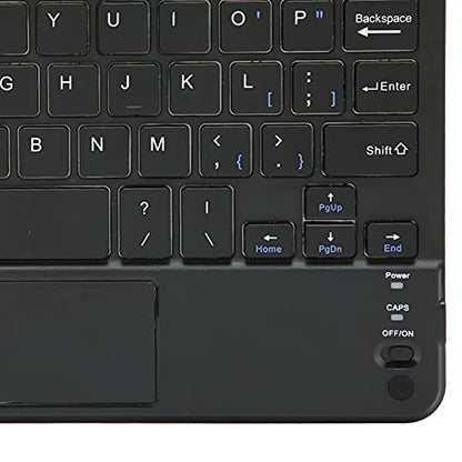 Wireless BT Keyboard, 7in Ultraslim Portable Aluminum Alloy Keyboard with Touchpad for