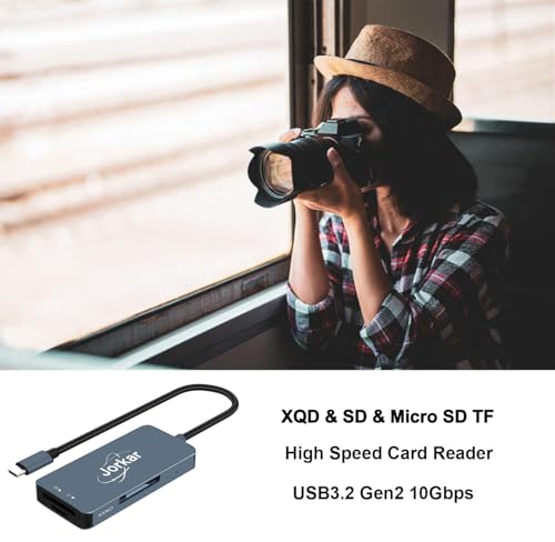 XQD Card Reader USB-C, XQD to USB C Camera Memory Card Reader, Compatible with Sony Nikon Cameras, 3 in 1 XQDs & SD & Micro SD TF Card Readers (Not for CFexpress) - size: XQD Card Reader
