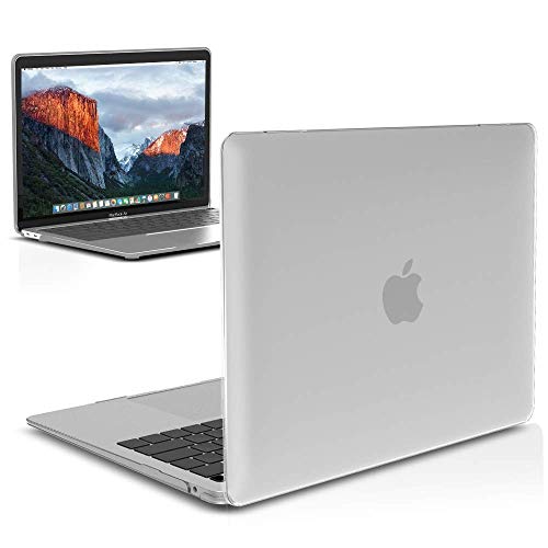 IBENZER Compatible with 2022 2021 2020 MacBook Air 13 inch case M1 A2337 A2179 A1932, Plastic Hard Shell Case for Mac Air 13 Retina Display with Touch ID, Frost Clear, MMA-T13CL - color: Frost Clear