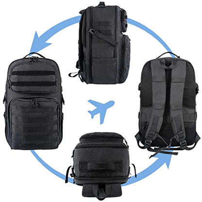 MATEIN 17 Inch Laptop Backpack, Large TSA Tactical Backpack for Men | Military MOLLE System, Water Resistant Computer Bag, Laptop Compartment, Work Organizer Pocket, For Carry on Travel