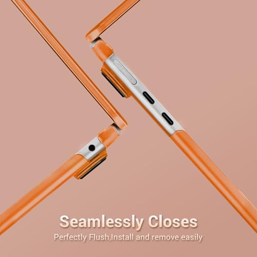 MOSISO Compatible with MacBook Air 15 inch Case M5 M4 M3 M2, Cosmic Orange | Ultra Thin Hard Case,Precision Color & Anti-Fingerprint -Compatible with MacBook Air 15.3 inch A3241 A3114 A2941 2026-2023 - color: Cosmic Orange