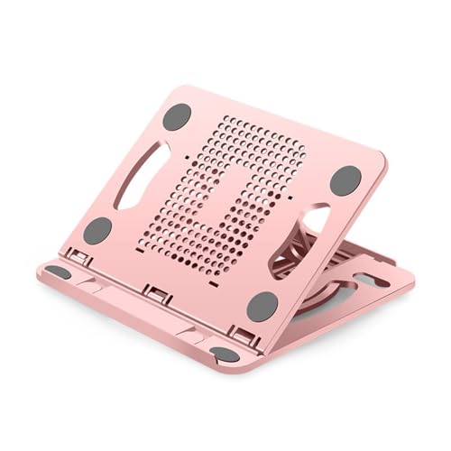 Laptop Stand for Desk Portable and Adjustable Rack with 360 Degree Rotating Base Holds Notebook Home Portable Foldable Stand - color: B